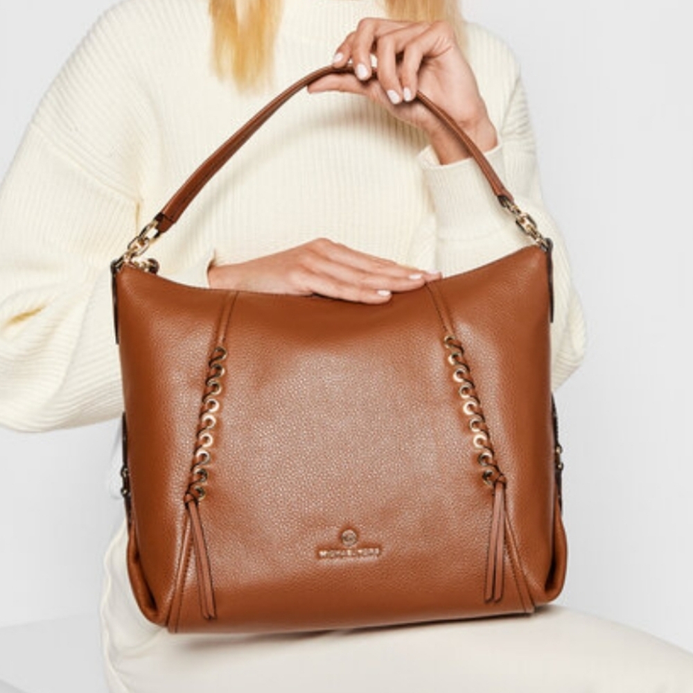 Michael Kors Sia Large Hobo Brown Shoulder Bag - Picture 11 of 11